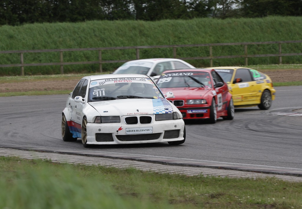 Henrik Nøhr Jensen vandt dagens sidste løb på Padborg Park
(Foto: Motorsporten.dk)